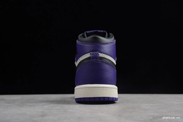 Retro Kid Jordan 'Court  1 OG Air Kids 555088-501 Purple' High 555088-501 0418